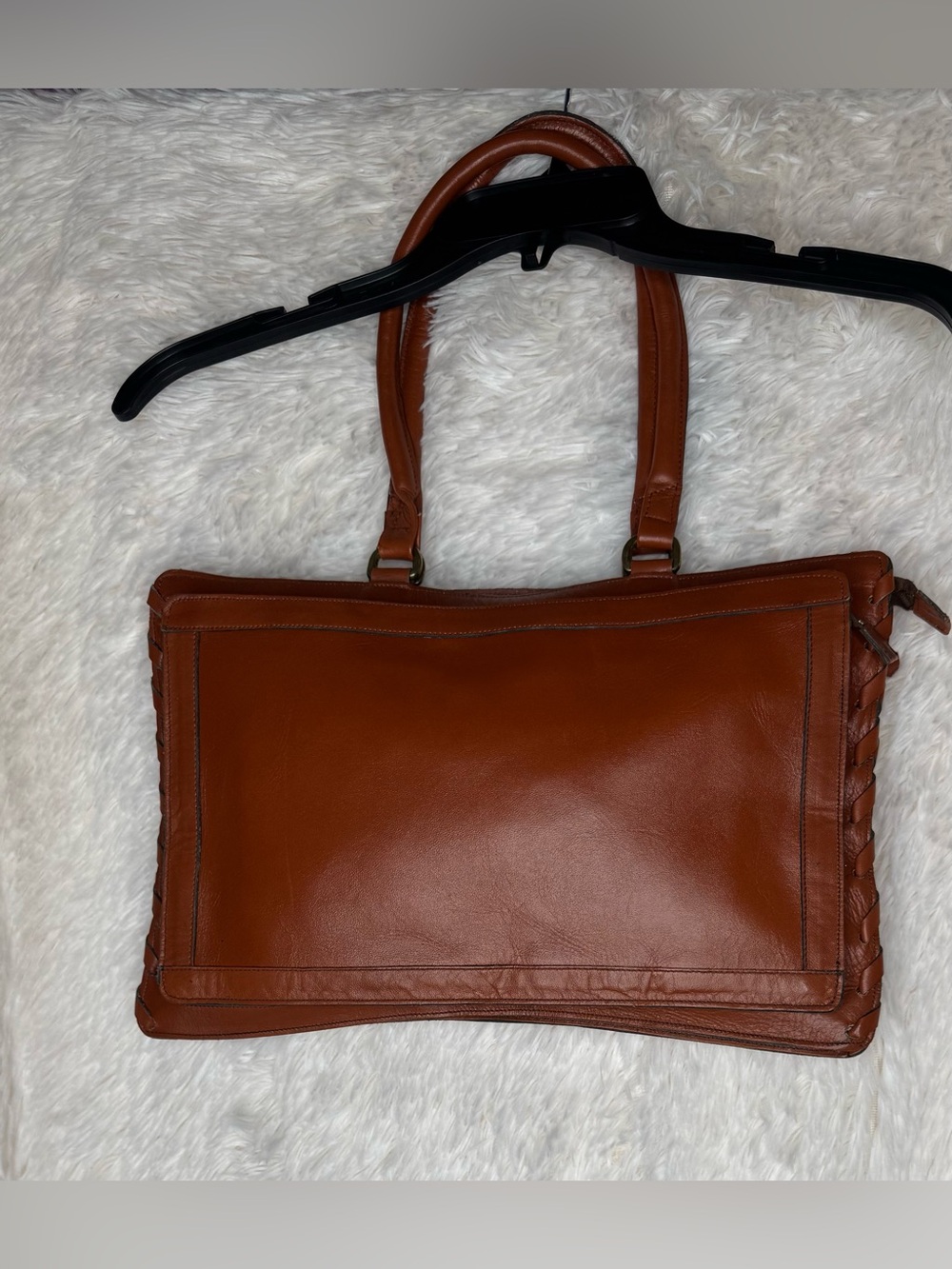 Tempo Genuine Leather Tote Bag Made in Colombia Vintage Brown - Picture 3 of 10